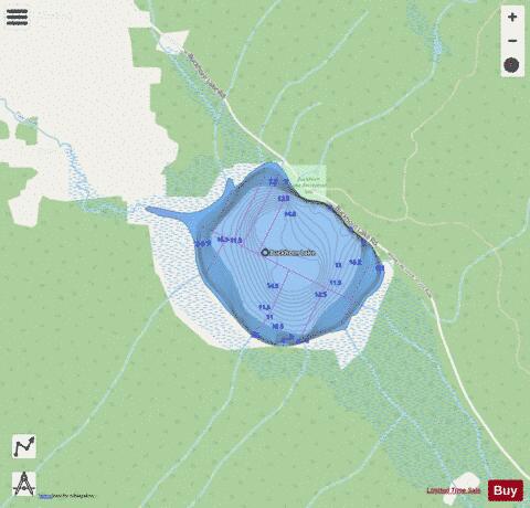 Buckhorn Lake depth contour Map - i-Boating App - Streets