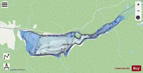 Bulkley Lake depth contour Map - i-Boating App - Streets