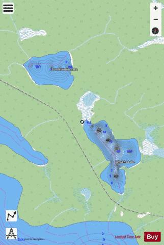 Busnatsidzih Lake depth contour Map - i-Boating App - Streets