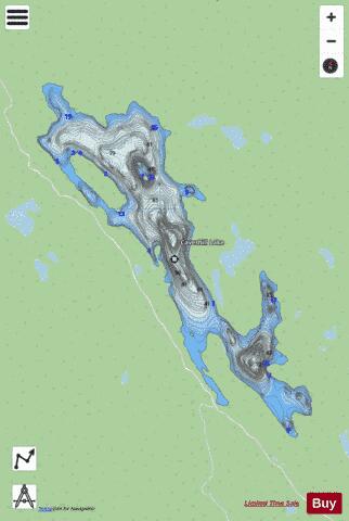 Caverhill Lake depth contour Map - i-Boating App - Streets