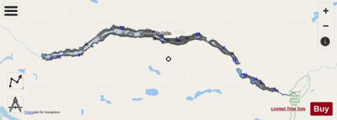 Cheslatta Lake depth contour Map - i-Boating App - Streets