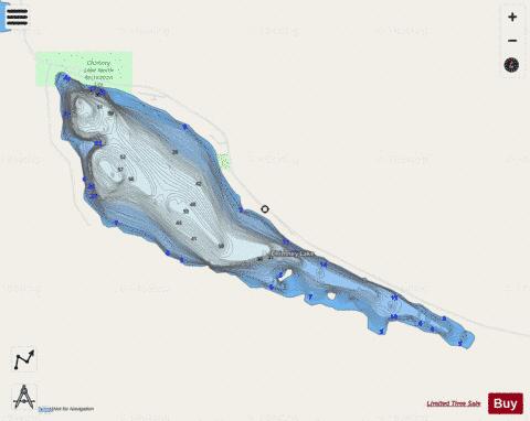 Chimney Lake depth contour Map - i-Boating App - Streets