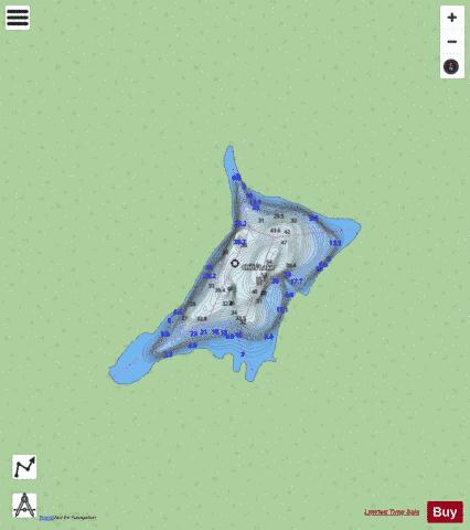 Chris Lake depth contour Map - i-Boating App - Streets