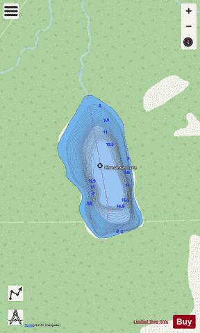 Chinaman Lake depth contour Map - i-Boating App - Streets