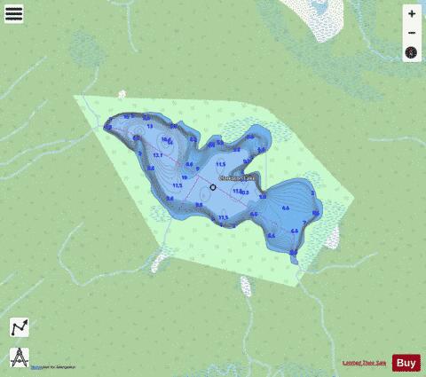 Clarkston Lake depth contour Map - i-Boating App - Streets