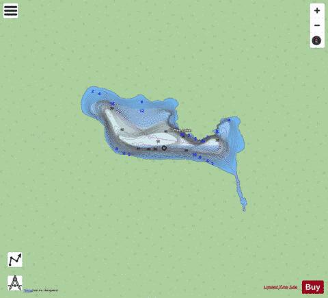 Coffee Lake depth contour Map - i-Boating App - Streets