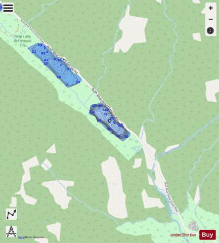 Comfort Lake depth contour Map - i-Boating App - Streets
