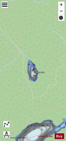 Cougar Lake depth contour Map - i-Boating App - Streets