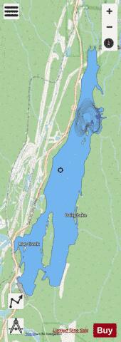 Daisy Lake depth contour Map - i-Boating App - Streets