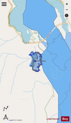 Darkis Lake depth contour Map - i-Boating App - Streets