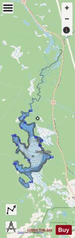 Davie Lake depth contour Map - i-Boating App - Streets