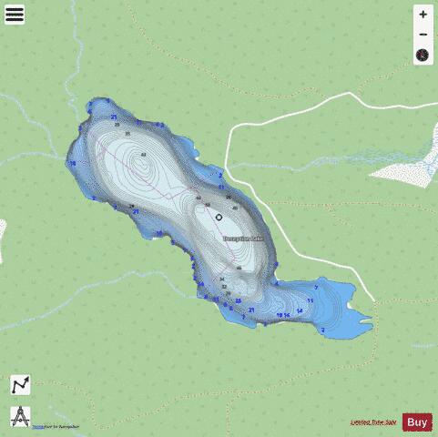 Deception Lake depth contour Map - i-Boating App - Streets