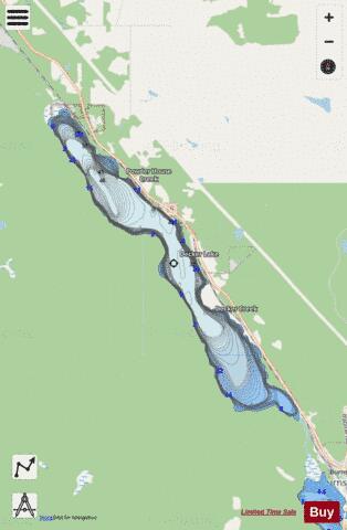Decker Lake depth contour Map - i-Boating App - Streets