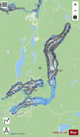 Deka Lake depth contour Map - i-Boating App - Streets