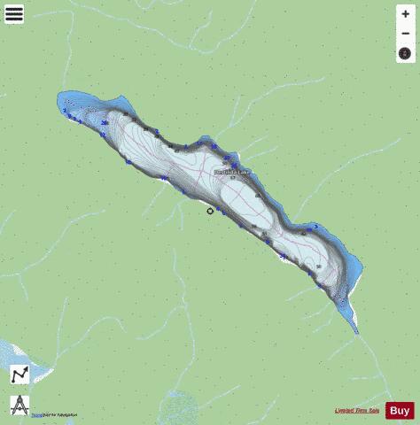 Destilida Lake depth contour Map - i-Boating App - Streets