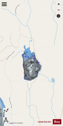 Diane Lake depth contour Map - i-Boating App - Streets