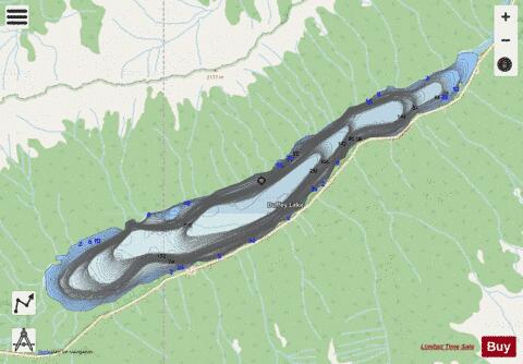 Duffey Lake depth contour Map - i-Boating App - Streets