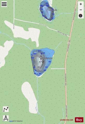 Dunalter Lake depth contour Map - i-Boating App - Streets