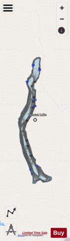 Duncan Lake depth contour Map - i-Boating App - Streets