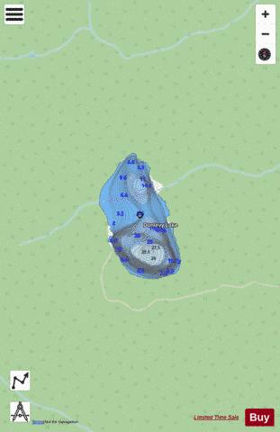 Dunlevy Lake depth contour Map - i-Boating App - Streets