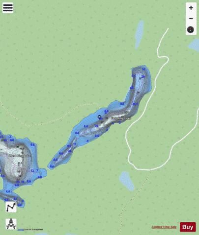 East King Lake depth contour Map - i-Boating App - Streets