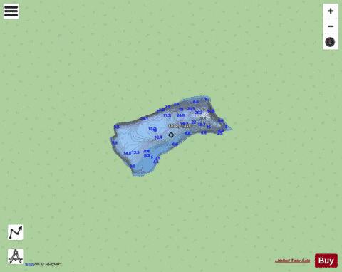Edney Lake depth contour Map - i-Boating App - Streets