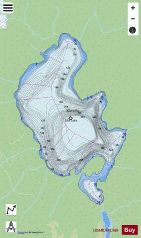 Ellis Lake depth contour Map - i-Boating App - Streets