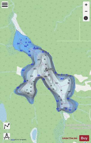 Elwin Lake depth contour Map - i-Boating App - Streets