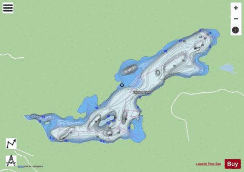 English Lake depth contour Map - i-Boating App - Streets