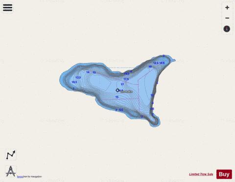 Enz Lake depth contour Map - i-Boating App - Streets