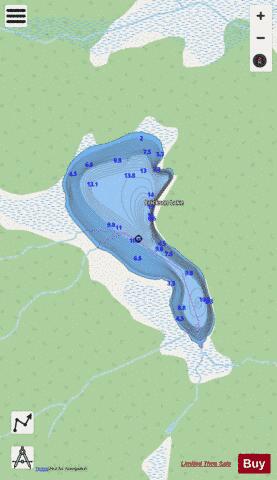 Erickson Lake depth contour Map - i-Boating App - Streets