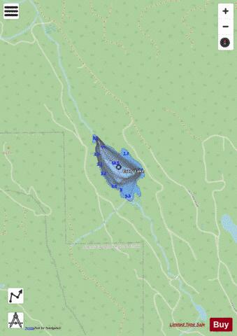 Esary Lake depth contour Map - i-Boating App - Streets