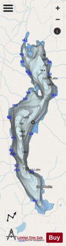 Ewart Lake depth contour Map - i-Boating App - Streets