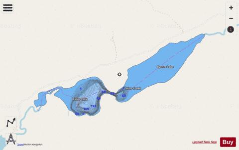 Fable Lake depth contour Map - i-Boating App - Streets