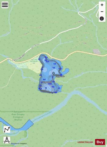 Fairy Lake depth contour Map - i-Boating App - Streets