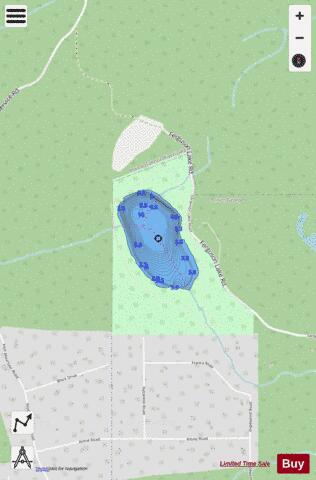 Ferguson Lake depth contour Map - i-Boating App - Streets