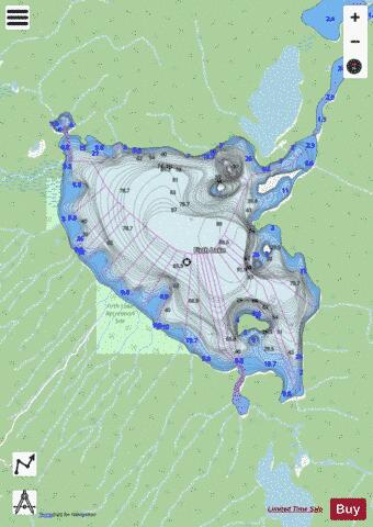 Firth Lake depth contour Map - i-Boating App - Streets
