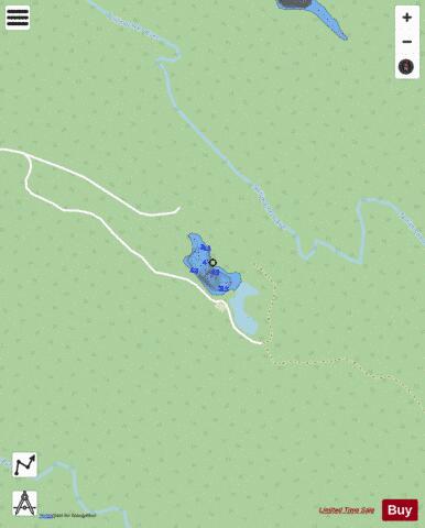 Fourteen Mile Lake depth contour Map - i-Boating App - Streets