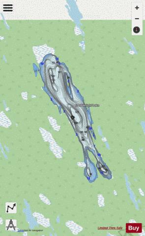 Fred Wright Lake depth contour Map - i-Boating App - Streets