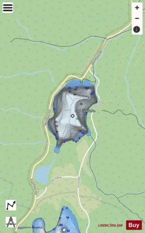 Frederick Lake depth contour Map - i-Boating App - Streets