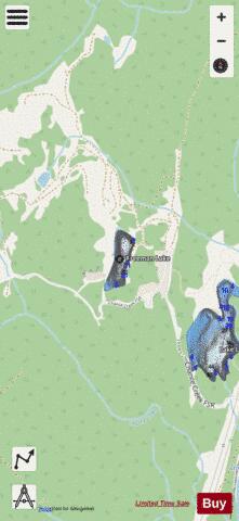 Freeman Lake depth contour Map - i-Boating App - Streets