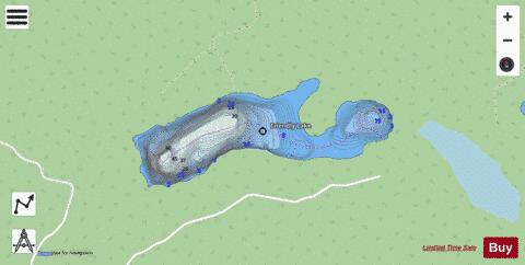 Friendly Lake (West) depth contour Map - i-Boating App - Streets