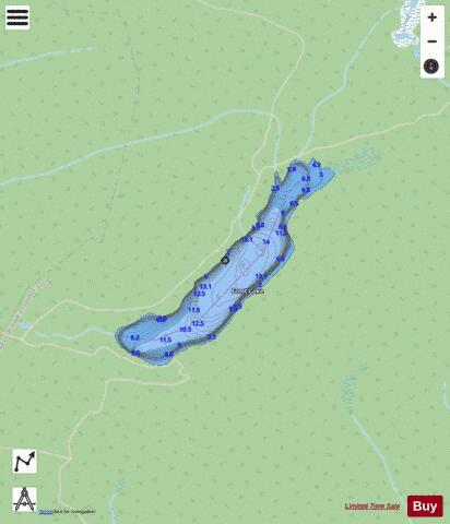 Frost Lake depth contour Map - i-Boating App - Streets