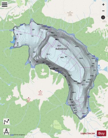 Garibaldi Lake depth contour Map - i-Boating App - Streets