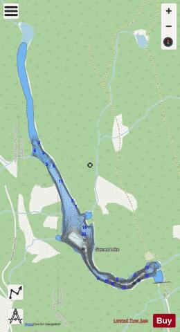 Garnet Valley Dam depth contour Map - i-Boating App - Streets