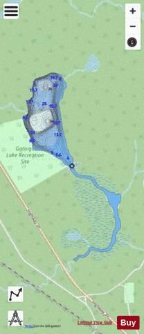 Gataiga Lake depth contour Map - i-Boating App - Streets