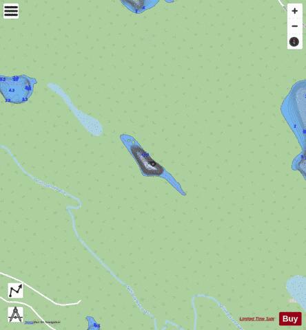 Gavia # 3 Lake depth contour Map - i-Boating App - Streets