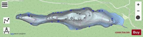Gavin Lake depth contour Map - i-Boating App - Streets