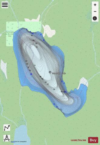 Genevieve Lake depth contour Map - i-Boating App - Streets