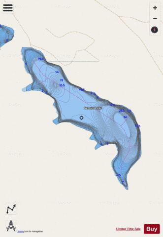 Getzuni Lake depth contour Map - i-Boating App - Streets